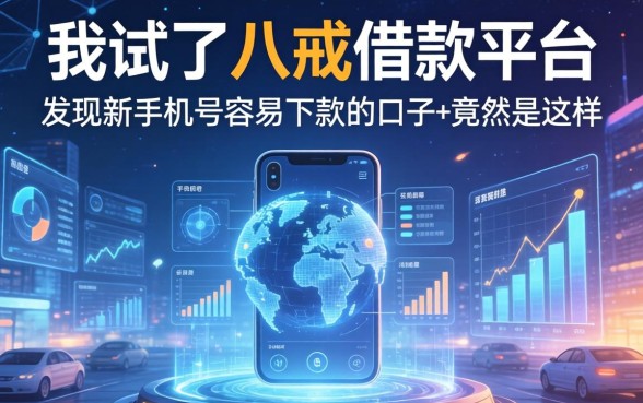 我试了八戒借款平台，发现新手机号容易下款的口子竟然是这样