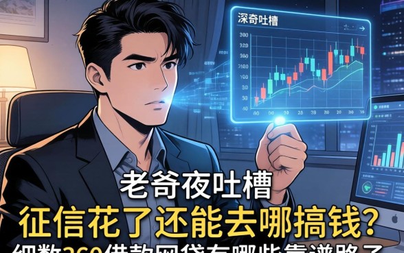 老哥们深夜吐槽：征信花了还能去哪搞钱？细数360借款网贷有哪些靠谱路子