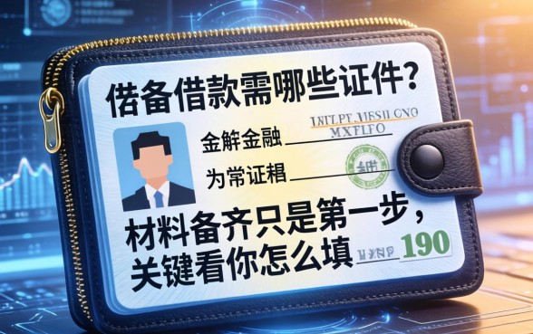 vo钱包借款需哪些证件？材料备齐只是第一步，关键看你怎么填