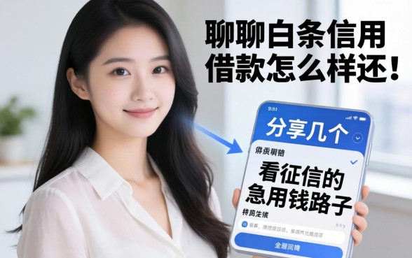 聊聊白条信用借款怎么样还，分享几个不看征信的急用钱路子