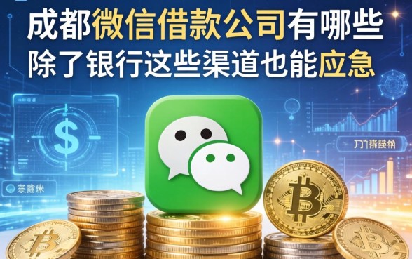 成都微信借款公司有哪些？除了银行这些渠道也能应急