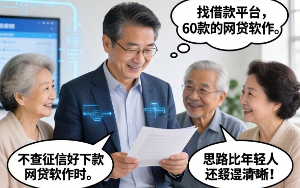 我观察了身边几位60岁的长辈，发现他们找借款平台和不查征信好下款的网贷软件时，思路比年轻人还清晰