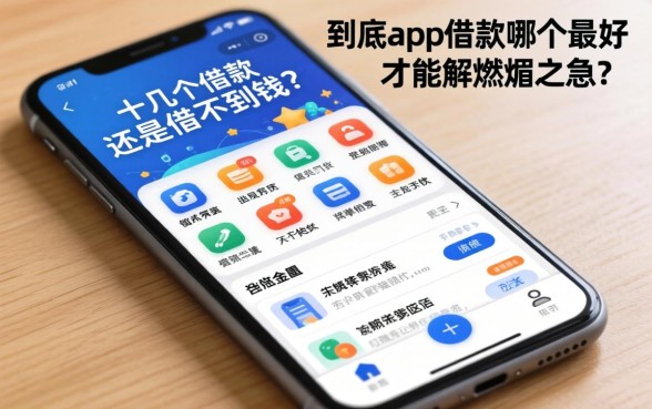 手机里装了十几个借款APP还是借不到钱？到底app借款哪个最好才能解燃眉之急？