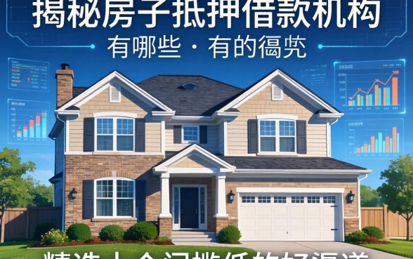 揭秘房子抵押借款机构有哪些？精选十个门槛低的好渠道
