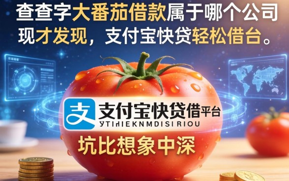 我查完大番茄借款属于哪个公司才发现，支付宝快贷轻松借平台的坑比想象中深