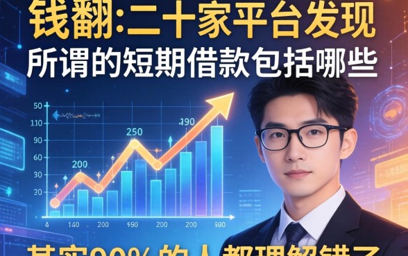 我翻了二十家平台发现，所谓的短期借款包括哪些方面，其实90%的人都理解错了