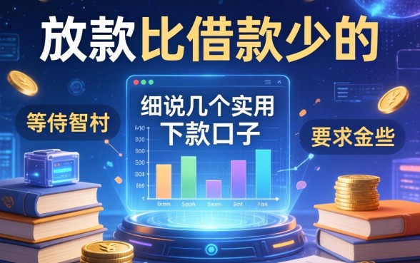 放款比借款少的原因有哪些？细说几个实用的下款口子
