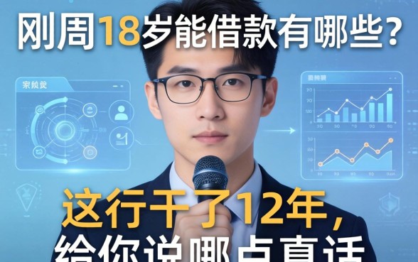 刚满18周岁能借款的有哪些？这行干了12年，给你说点真话