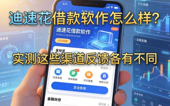 迪速花借款软件怎么样？实测这些渠道反馈各有不同