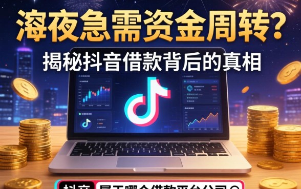 深夜急需资金周转？揭秘抖音借款背后的真相，抖音属于哪个借款平台公司？