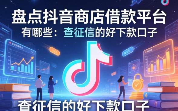 盘点抖音商店借款平台有哪些，分享五个不查征信的好下款口子
