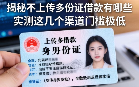 揭秘不上传身份证借款有哪些，实测这几个渠道门槛极低