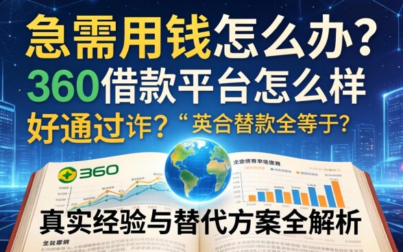 急需用钱怎么办？360借款平台怎么样好通过吗？真实经验与替代方案全解析