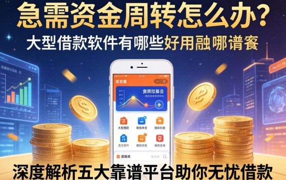 急需资金周转怎么办？大型借款软件有哪些好用？深度解析五大靠谱平台助你无忧借款