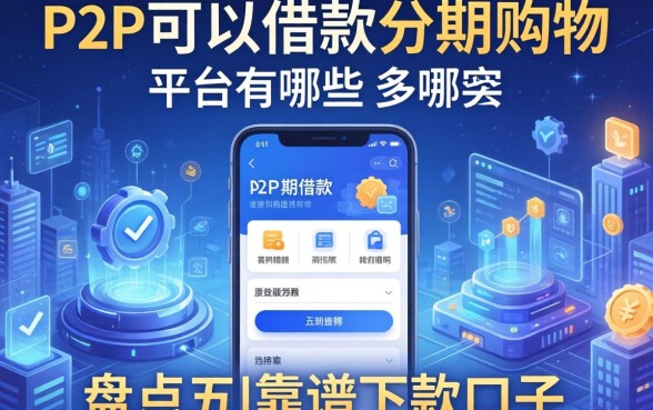 p2p可以借款分期购物的平台有哪些，盘点五个靠谱下款口子