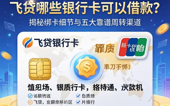 飞贷哪些银行卡可以借款？揭秘绑卡细节与五大靠谱周转渠道