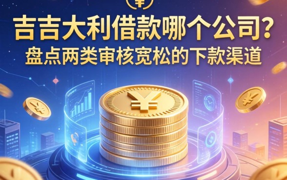 大吉大利借款哪个公司？盘点两类审核宽松的下款渠道