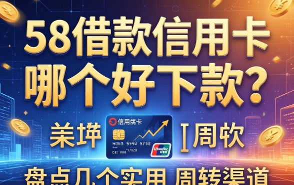 58借款和信用卡哪个好下款？盘点几个实用的周转渠道