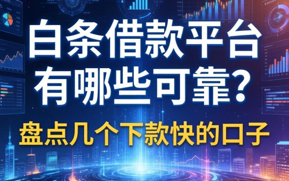 白条借款平台有哪些可靠？盘点几个下款快的口子