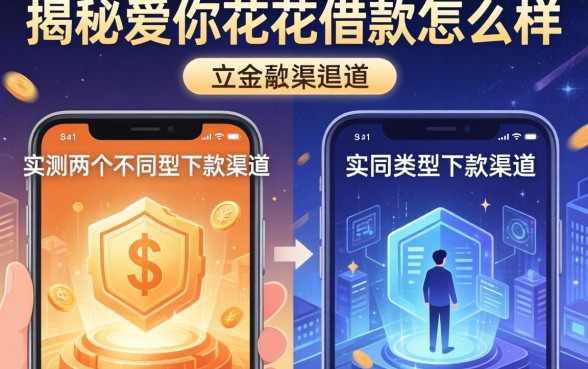 揭秘爱你花花借款怎么样：实测两个不同类型的下款渠道