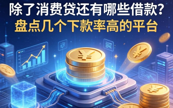 除了消费贷还有哪些借款？盘点几个下款率高的平台