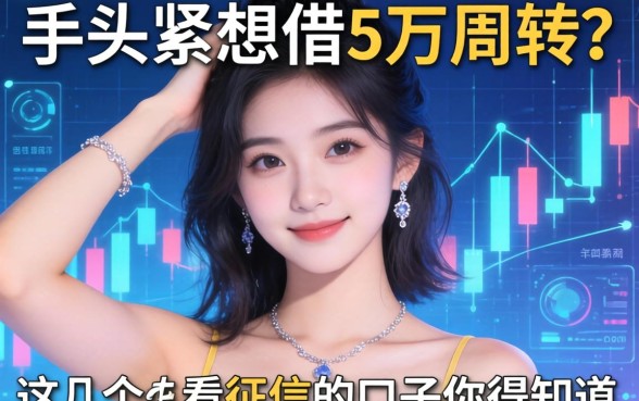 手头紧想借5万周转？这几个不看征信的口子你得知道