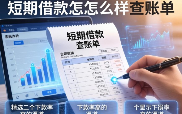 短期借款要怎么样查账单？精选两个下款率高的渠道