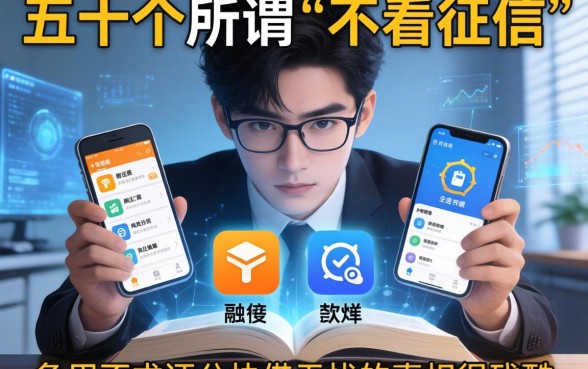 我翻了五十个所谓“不看征信”的软件，发现急用不求评分快借无忧的真相很残酷