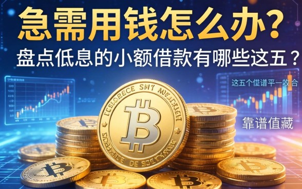 急需用钱怎么办？盘点低息的小额借款有哪些，这五个靠谱平台值得收藏