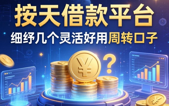 按天借款平台有哪些？细数几个灵活好用的周转口子