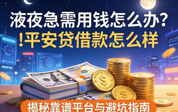 深夜急需用钱怎么办？i平安贷借款怎么样？揭秘靠谱平台与避坑指南