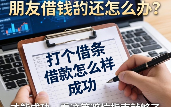 朋友借钱不还怎么办？打个借条借款怎么样才能成功，看这篇避坑指南就够了