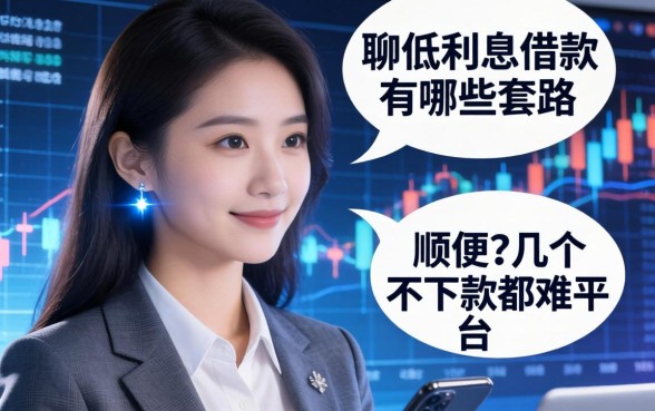 聊聊低利息借款有哪些套路，顺便分享几个不下款都难的平台