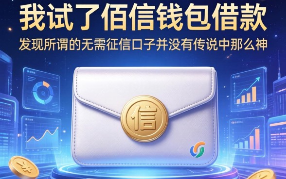 我试了佰信钱包借款，发现所谓的无需征信口子并没有传说中那么神