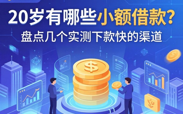 20岁有哪些小额借款？盘点几个实测下款快的渠道