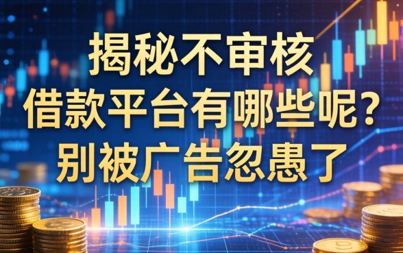 揭秘不审核的借款平台有哪些呢？别被广告忽悠了