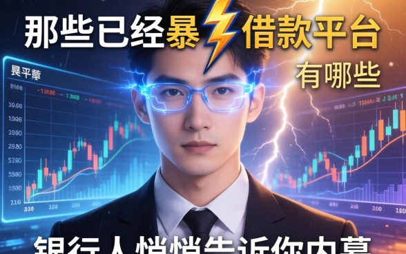 那些已经暴雷的借款平台有哪些？银行人悄悄告诉你内幕