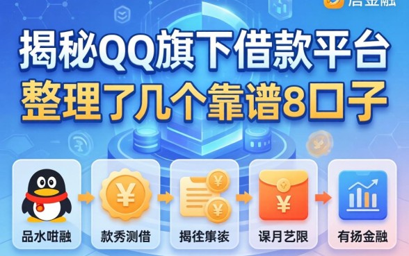 揭秘qq旗下借款平台有哪些,整理了几个靠谱的口子