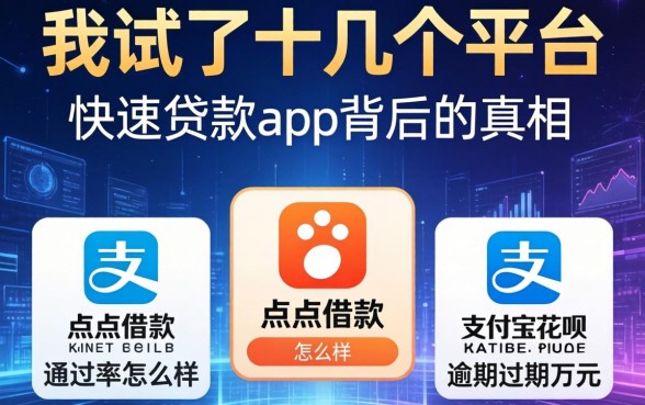 我试了十几个平台，发现点点借款通过率怎么样和支付宝花呗逾期万元快速贷款app背后的真相
