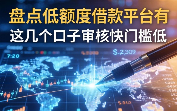 盘点低额度借款平台有哪些，这几个口子审核快门槛低