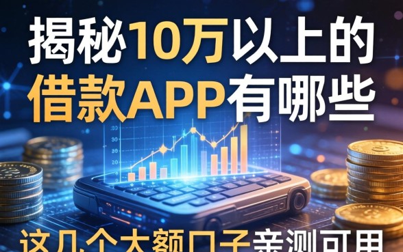 揭秘10万以上的借款app有哪些，这几个大额口子亲测可用