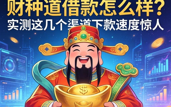 财神道借款怎么样？实测这几个渠道下款速度惊人
