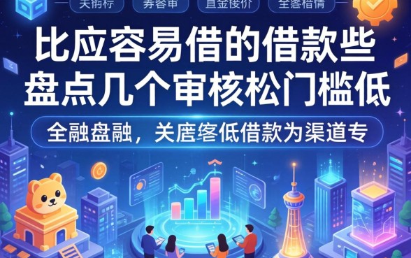 比较容易借的借款有哪些？盘点几个审核松门槛低的渠道