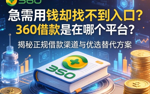 急需用钱却找不到入口？360借款是在哪个平台？揭秘正规借款渠道与优选替代方案