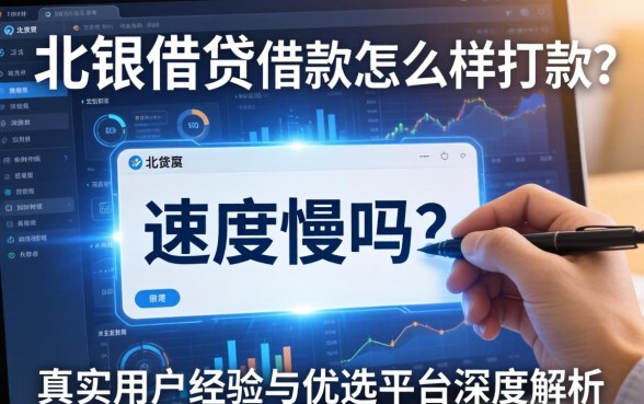 北银借贷借款怎么样打款？速度慢吗？真实用户经验与优选平台深度解析