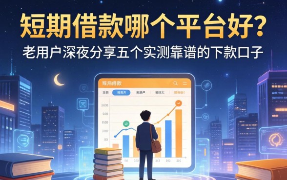 短期借款哪个平台好？老用户深夜分享五个实测靠谱的下款口子