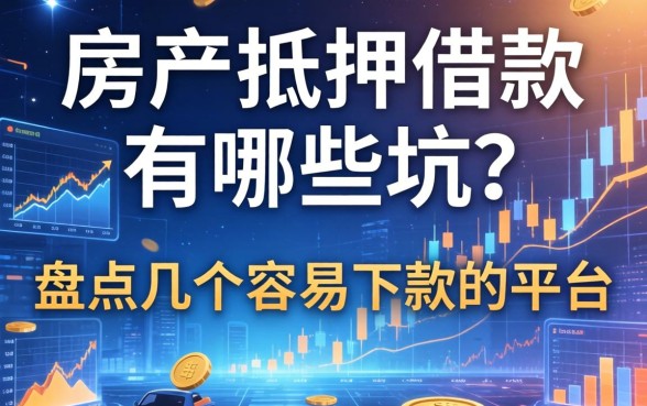 房产抵押借款有哪些坑？盘点几个容易下款的平台
