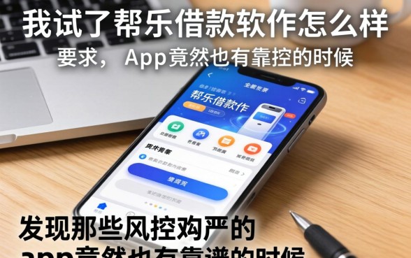 我试了帮乐借款软件怎么样，发现那些风控不严的app竟然也有靠谱的时候