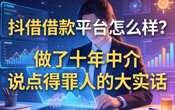 抖借借款平台怎么样？做了十年中介，说点得罪人的大实话