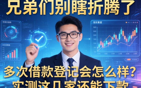 兄弟们别瞎折腾了，多次借款登记会怎么样？实测这几家还能下款